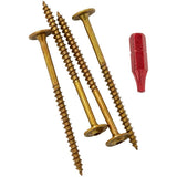 100 Pack Low Profile #8 x 1" Cabinet Screws