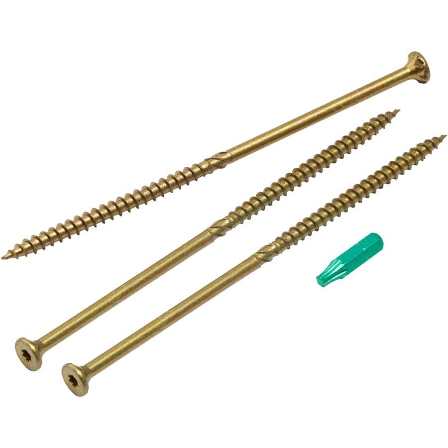 #12/14 x 6-3/8" Climatek Star Drive R4 Structural Wood Screws - 50 Pack