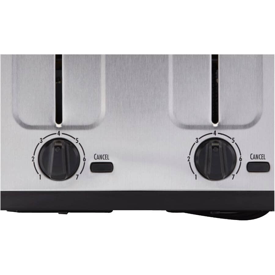 4-Slice Toaster with Extra Wide Slots - Brushed Stainless Steel