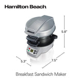 Breakfast Sandwich Maker (25478RC) - Silver
