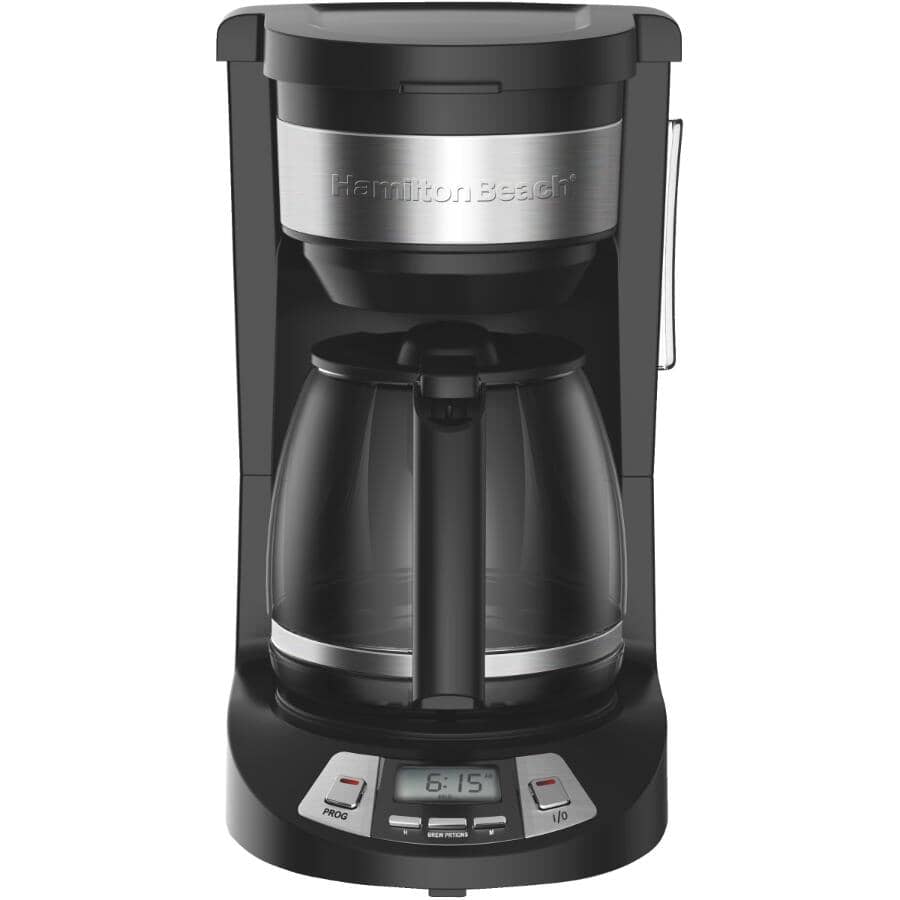 Programmable Drip Coffee Maker (46290C) - Stainless Steel & Black, 12 Cup