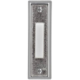Wired LED Push Button Doorbell - Plastic, Silver