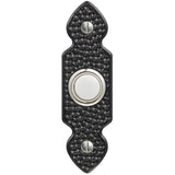 Wired LED Push Button Doorbell - Recessed, Black