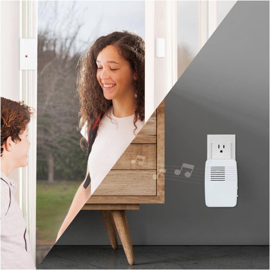 Wireless Door & Window Alert Chime Kit - White