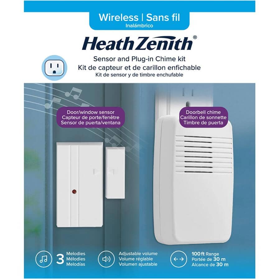 Wireless Door & Window Alert Chime Kit - White