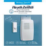 Wireless Plug-In Doorbell - with Push Button, White