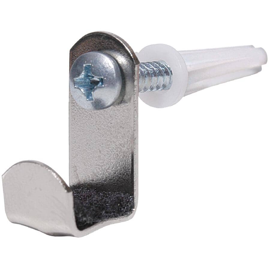 1/4" Metal Mirror Clips - 4 Pack