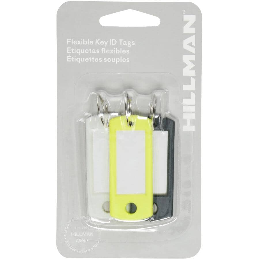 3 Pack Flexible ID Tag with Ring