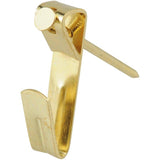 Brass Conventional 50lb Picture Hangers - 3 Pack