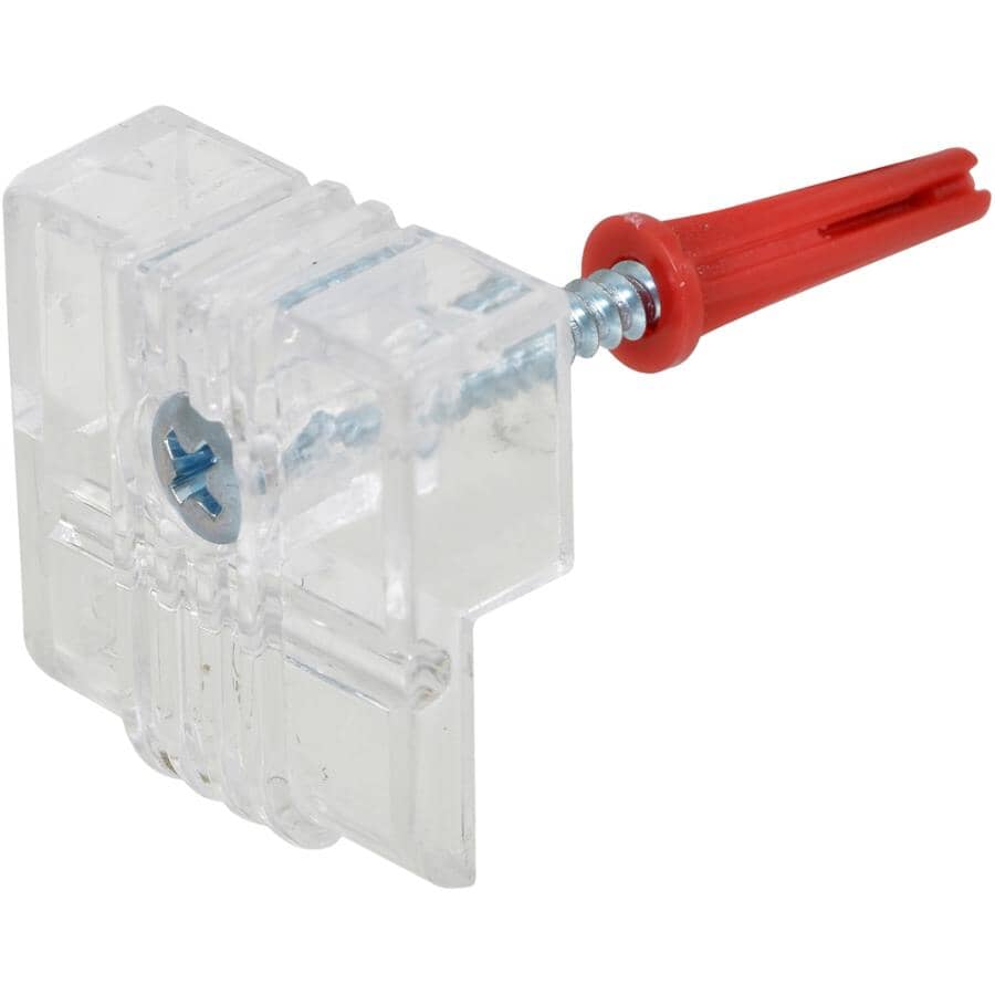 Heavy Duty Plastic Mirror Clips, 20LB - 4 Pack