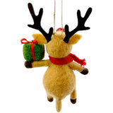 5" Wool Reindeer Ornament