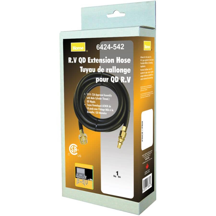 10' Quick Connect Liquid Propane Hose, for RV