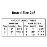 2-3/8" Diameter Metal Picnic Table Frame