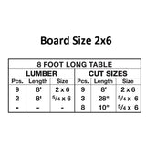 2-3/8" Diameter Metal Picnic Table Frame