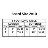 2-3/8" Diameter Metal Picnic Table Frame