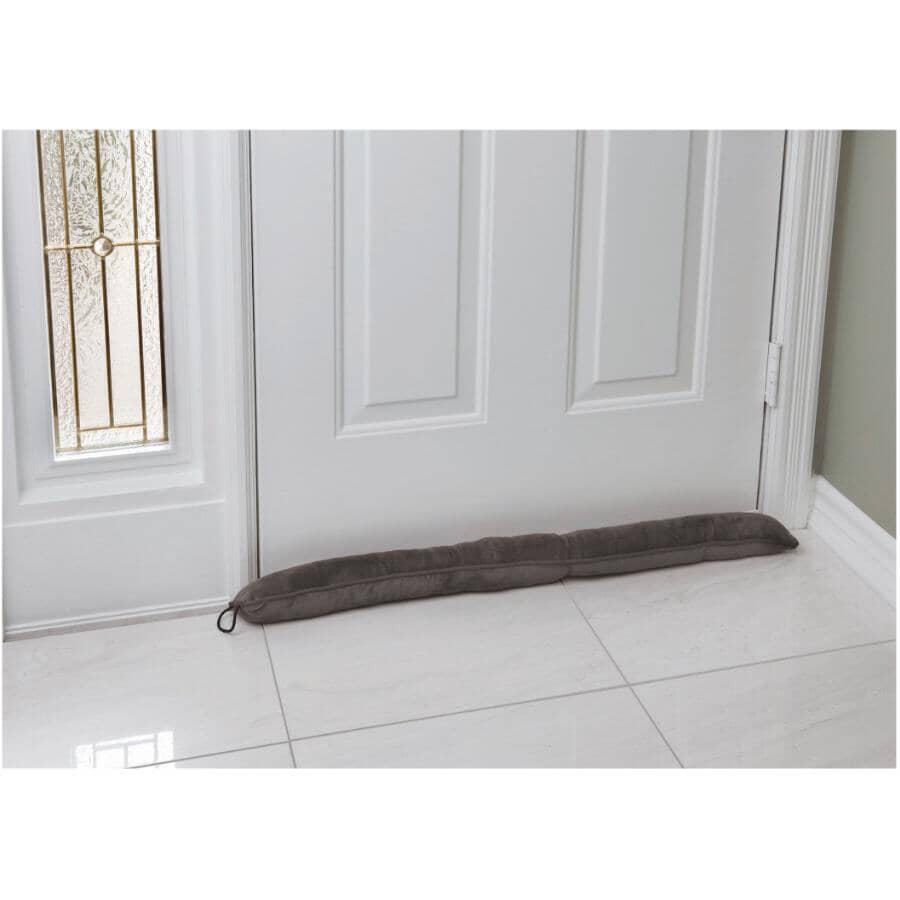 3' Dark Grey Snake Draft Stopper