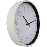 10" Round Wall Clock - White