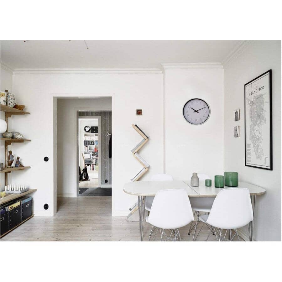 10" Round Wall Clock - White