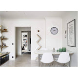 10" Round Wall Clock - White