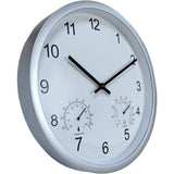 12" Round Wall Clock - Silver
