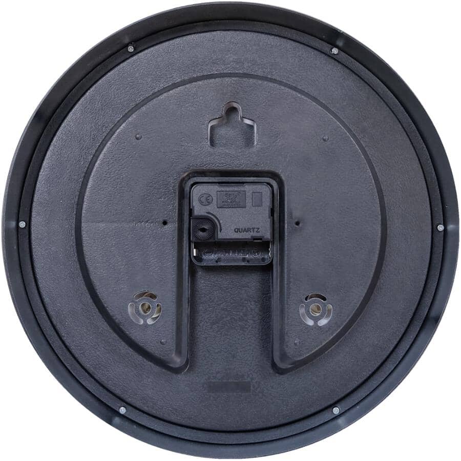 12" Round Wall Clock - Silver