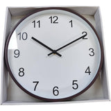 12" Round Wall Clock - White