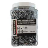 #10 x 1-1/2" Silver Roofing Screws - 500 Pack
