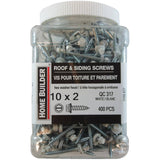 #10 x 2" White Roofing Screws - QC317, 400 Pack