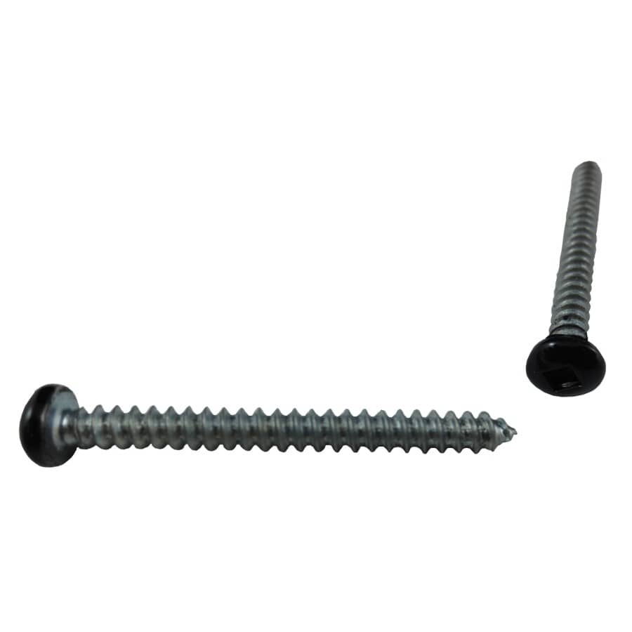 100 Pack #6 x 1-1/2" Black Pan Head Soffit Screws