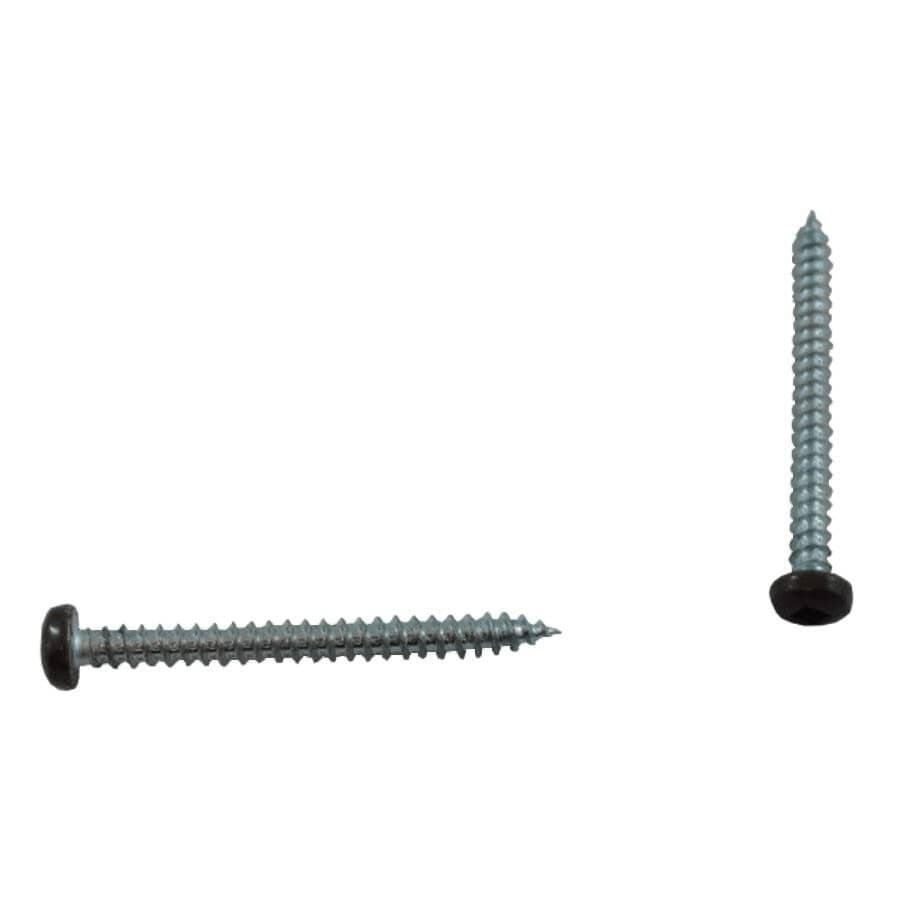 100 Pack #6 x 1-1/2" Brown Pan Head Soffit Screws