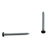 100 Pack #6 x 1-1/2" Brown Pan Head Soffit Screws