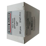 1/2"-13 #2 Galvanized Coarse Hex Nut