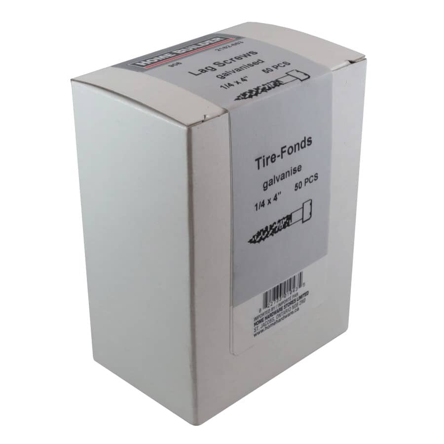 1/4" x 4" Galvanized Hex Lag Screw