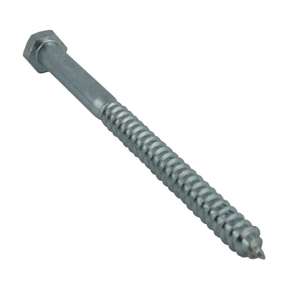 3/8" x 5" Zinc Plated Hex Lag Screw