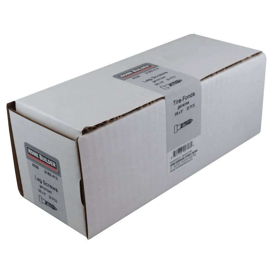 3/8" x 6" Galvanized Hex Lag Screw