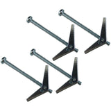 4 Pack #6-32 x 2" Zinc Plated Toggle Wing Anchors