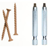 #6 x 1-5/8" Brown Square Drive Deck Screws - 10 lb Pail