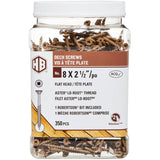 #8 x 2-1/2" Brown Square Drive Deck Screws - 350 Pack