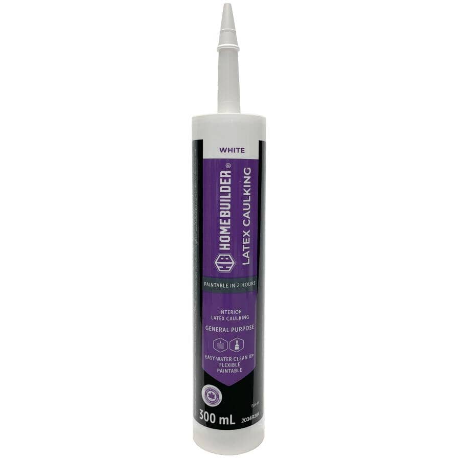 All-Purpose Latex Caulking - White, 300 ml