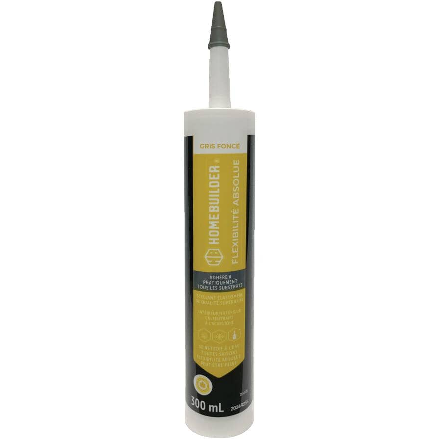 Total Stretch Acrylic Caulking - Dark Grey, 300 ml