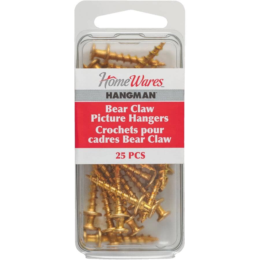25 Pack Bear Claw Picture Hangers