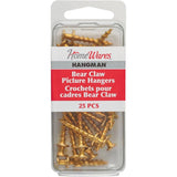 25 Pack Bear Claw Picture Hangers