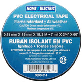 PVC Electrical Tape - Black, 7 mil x 3/4" x 60'