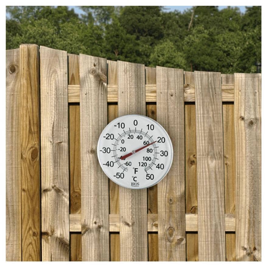 12" Black/White Dial Thermometer