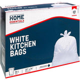 22" x 24" White Garbage Bags - 40 Pack