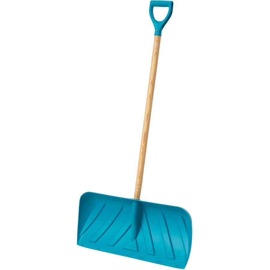 26" Poly Blade Snow Shovel, with Wear Bar