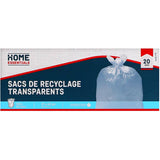 31" x 42" Clear Recycling Bags - 20 Pack