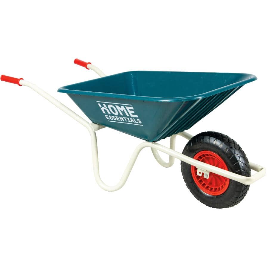 4 Cu. Ft Poly Tray Wheelbarrow