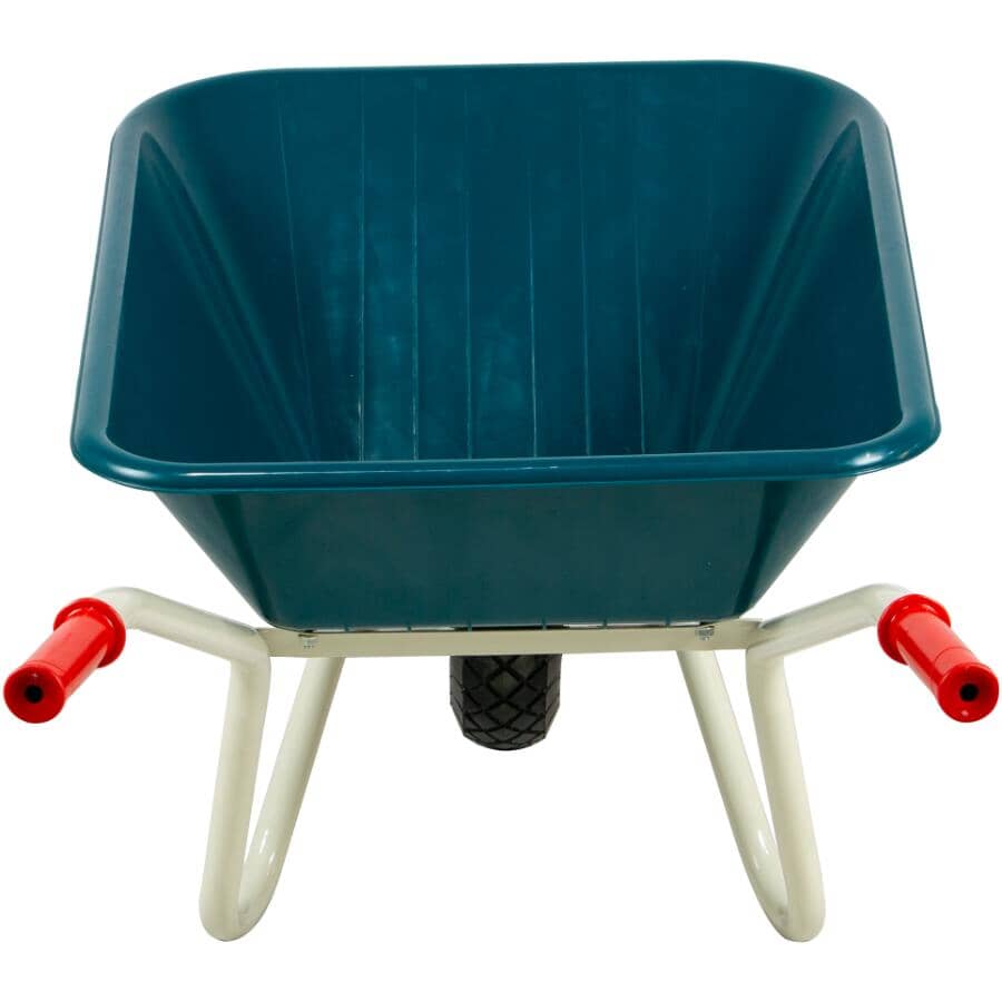 4 Cu. Ft Poly Tray Wheelbarrow
