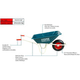 4 Cu. Ft Poly Tray Wheelbarrow